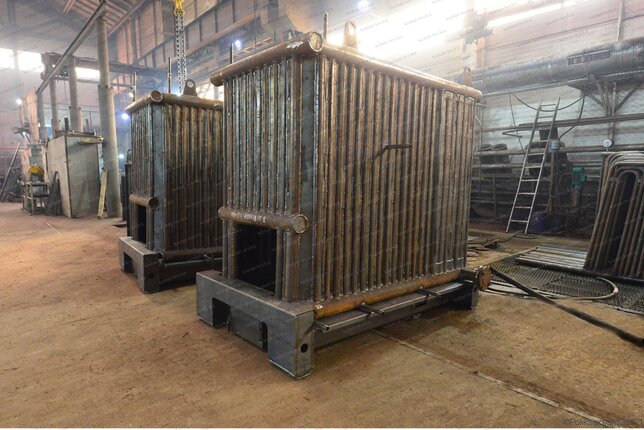 Твердотопливный котел 1.2 МВт - изготовление