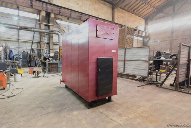 Дровяной котел 500 кВт с большой топкой твердотопливный