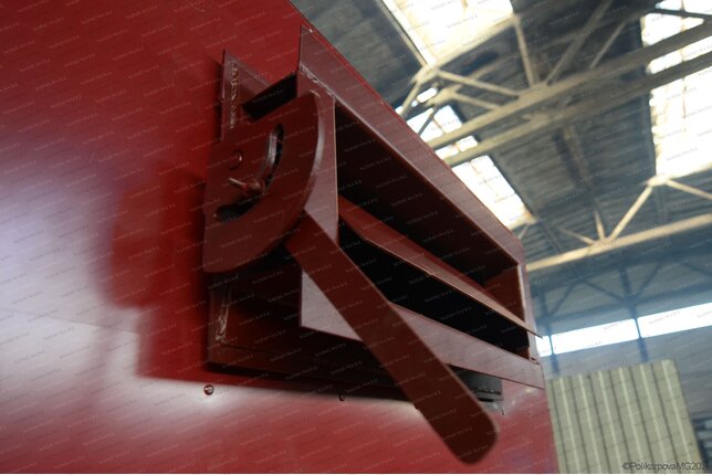 Шибер газохода к твердотопливному котлу 1280 кВт