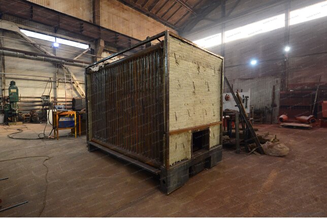 Твердотопливный промышленный котел 800 кВт - изготовление